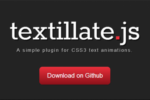 CSS3テキストアニメーションのjQueryプラグインTextillate.js